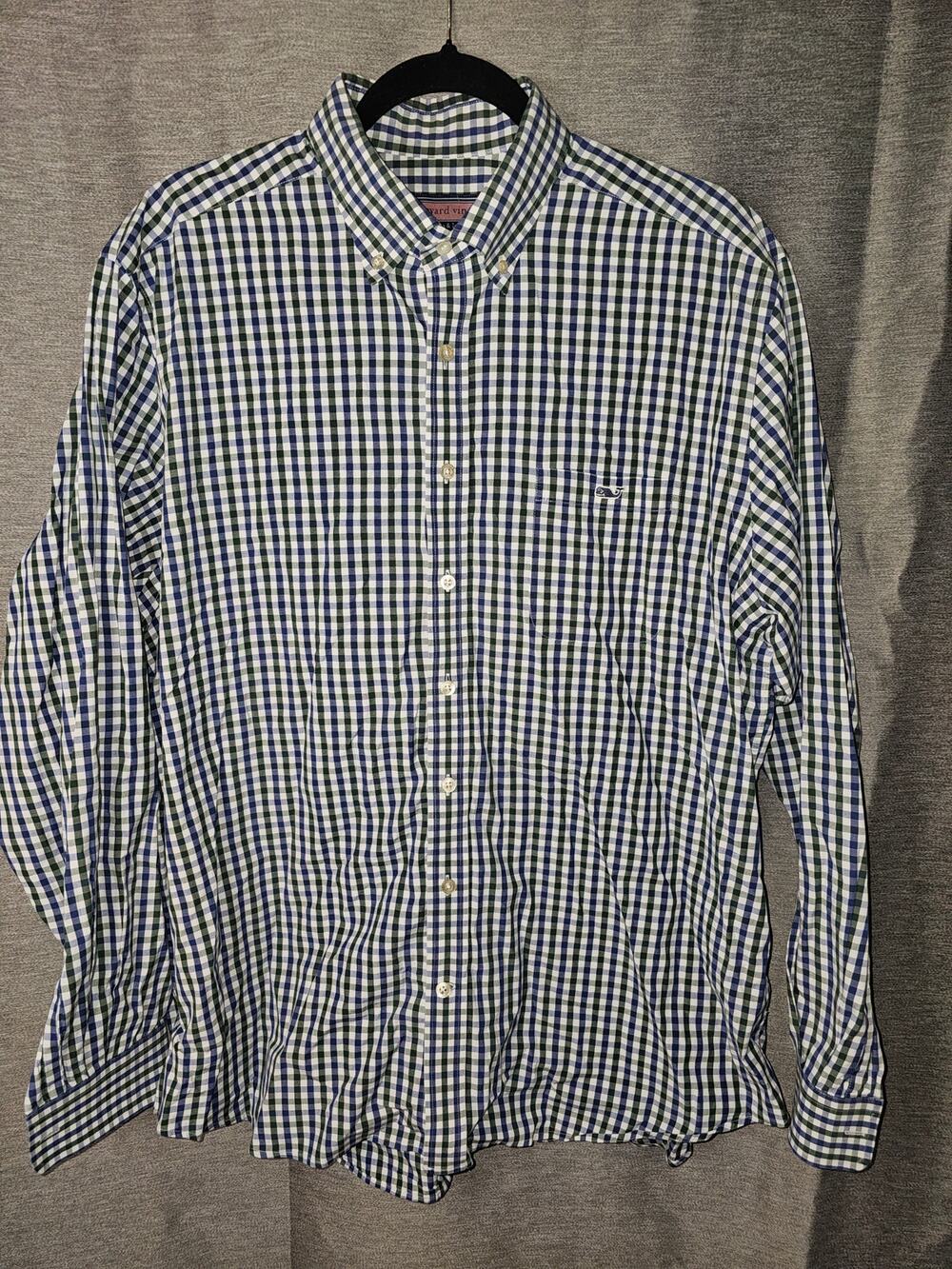 Vineyard Vines by Shep & Ian Mens Slim Fit Tucker Shirt Purple/Blue Plaid XL